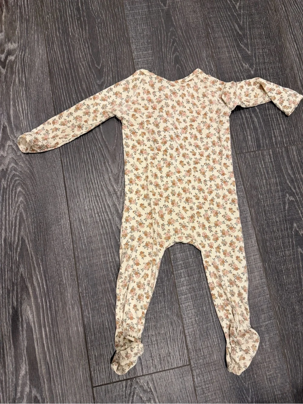Quincy Mae Wildflower Bamboo Zip Onesie 12-18 month